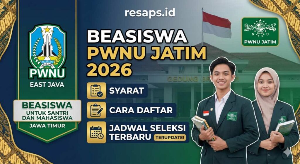 Beasiswa PWNU Jatim 2026: Syarat, Cara Daftar & Jadwal Seleksi Terbaru