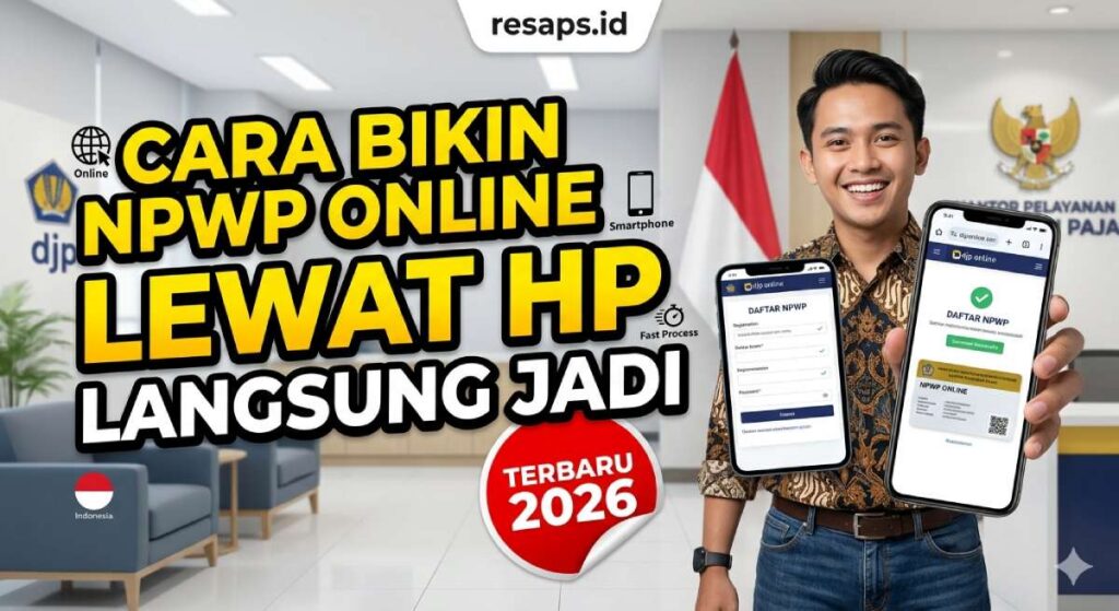 Cara Bikin NPWP Online Lewat HP Langsung Jadi (Terbaru 2026)