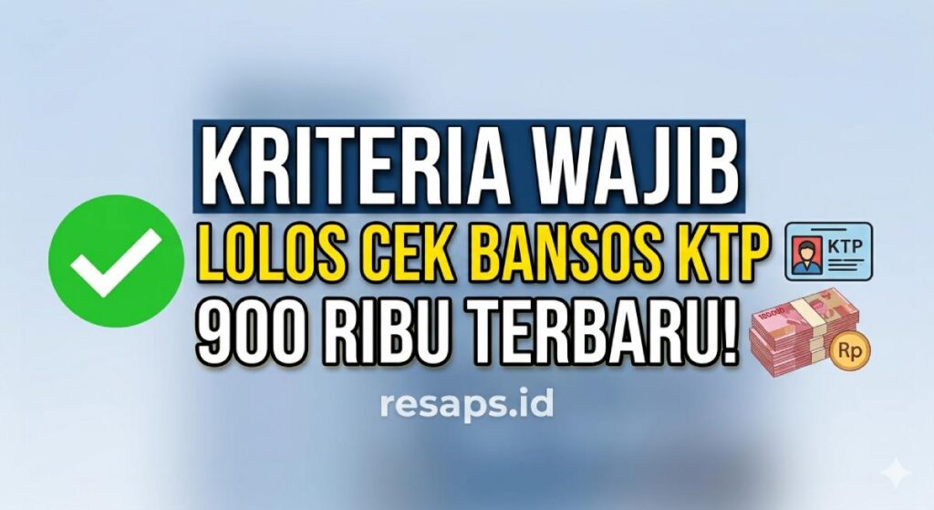 Cara Cek Bansos KTP 900 Ribu Terbaru 2026: Cek Jadwal Cair Hari Ini Cara Cek Bansos KTP 900 Ribu Terbaru 2026: Cek Jadwal Cair Hari Ini