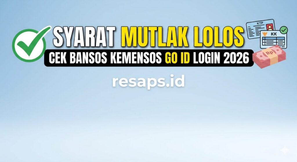 Cara Cek Bansos Kemensos Go Id Login Online Lewat HP