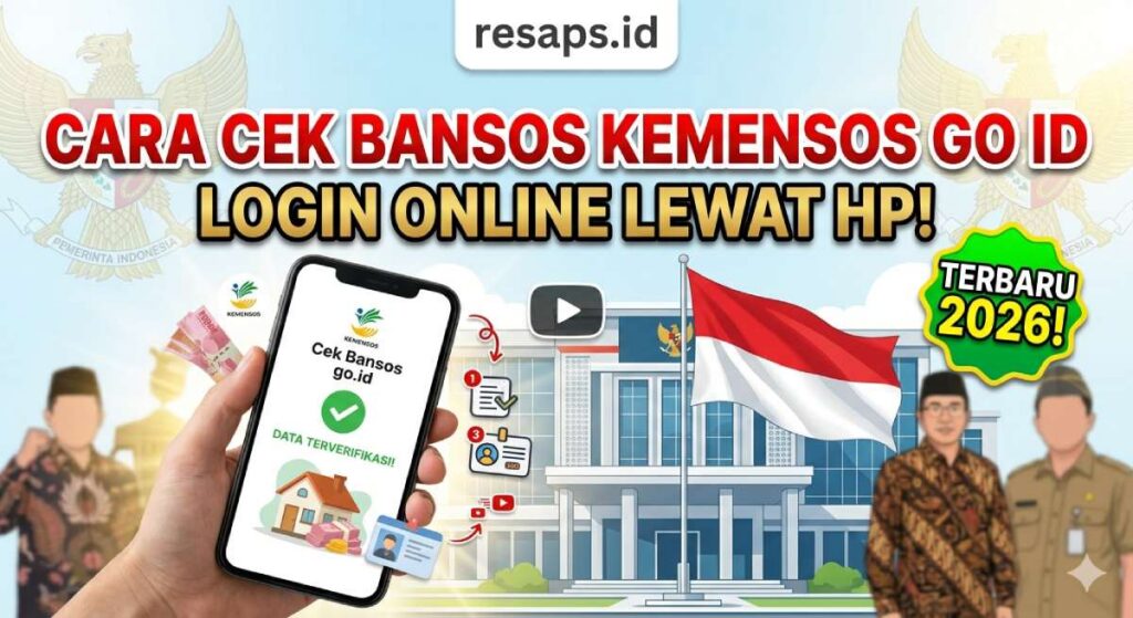 Cara Cek Bansos Kemensos Go Id Login Online Lewat HP