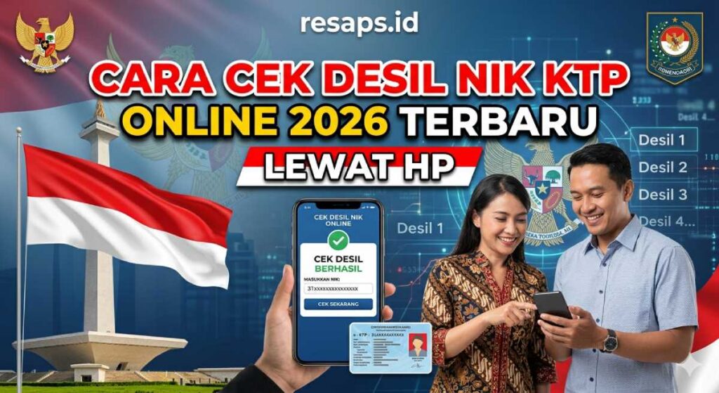 Cara Cek Desil NIK KTP Online 2026 Terbaru Lewat HP