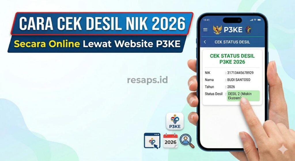 Cara Cek Desil NIK KTP Untuk Mengetahui Status P3KE Keluarga