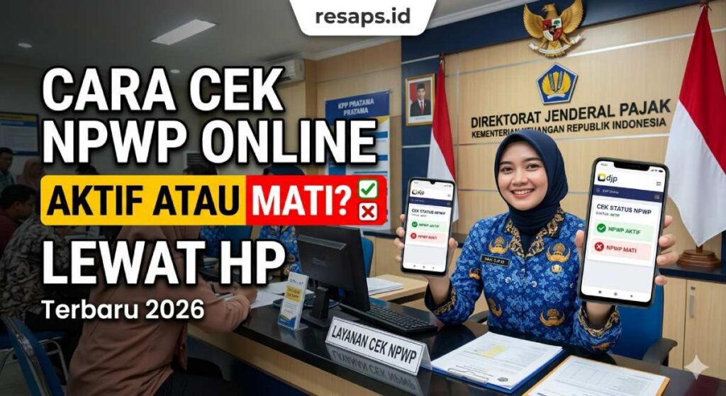Cara Cek NPWP Online Aktif atau Mati Hannya Dengan NIK KTP
