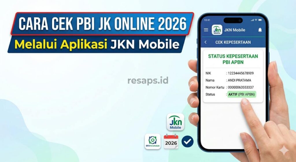 Cara Cek PBI JK Online Resmi Aktif atau Tidak Lewat HP Terbaru 2026
