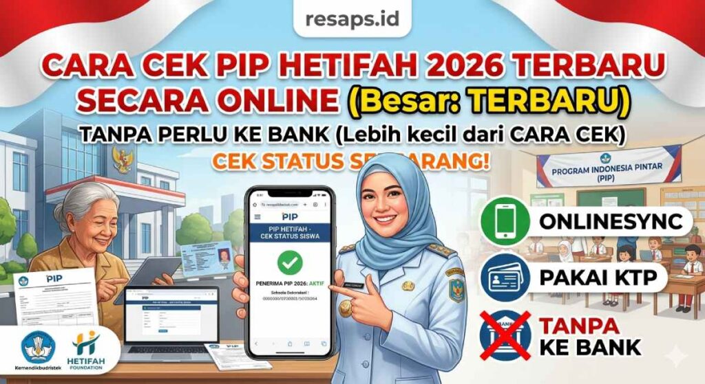 Cara Cek PIP Hetifah 2026 Terbaru Secara Online Tanpa Perlu ke Bank