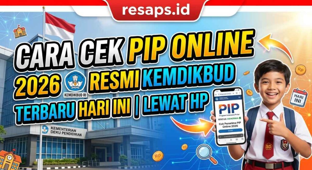 Cara Cek PIP Online 2026 Resmi Kemdikbud Terbaru Hari Ini Lewat HP
