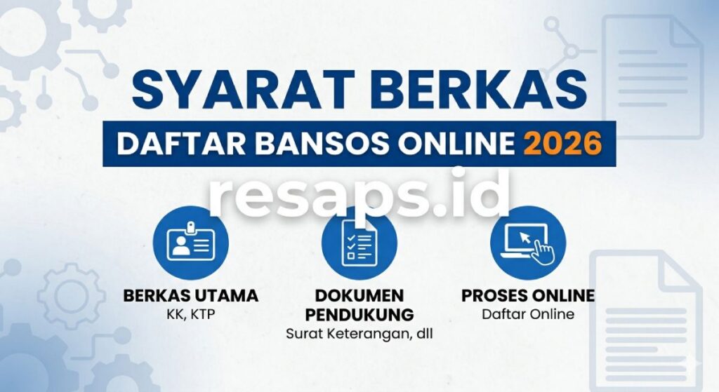 Cara Daftar Bansos Online PKH & BPNT 2026 Paling Mudah Lewat HP