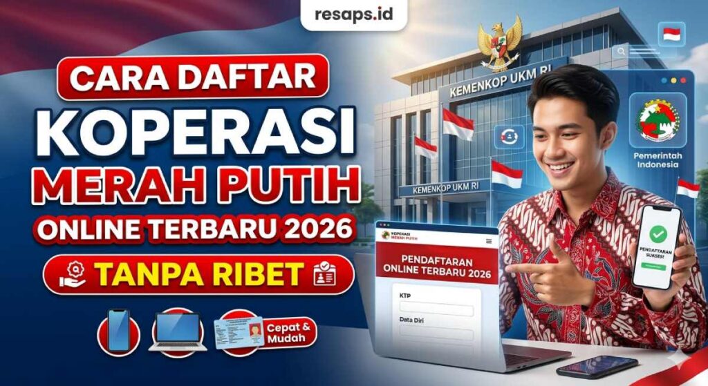 Cara Daftar Koperasi Merah Putih Online Terbaru 2026 Tanpa Ribet