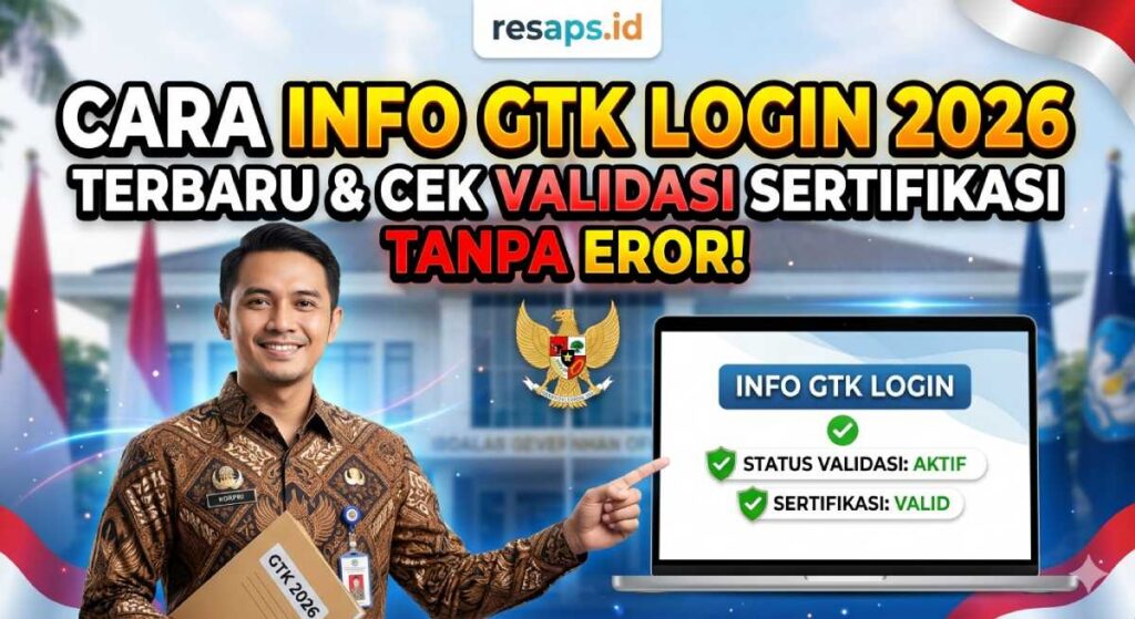 Cara Info GTK Login 2026 Terbaru: Cek Validasi Sertifikasi Tanpa Eror