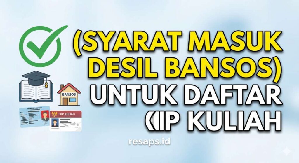 Cara Melihat Desil Bansos Online Kategori Terbaru 2026 Lewat HP