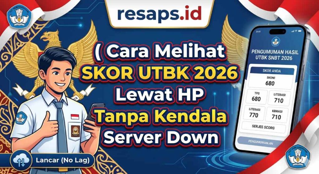 Cara Melihat Skor UTBK 2026 Lewat HP Tanpa Kendala Server Down