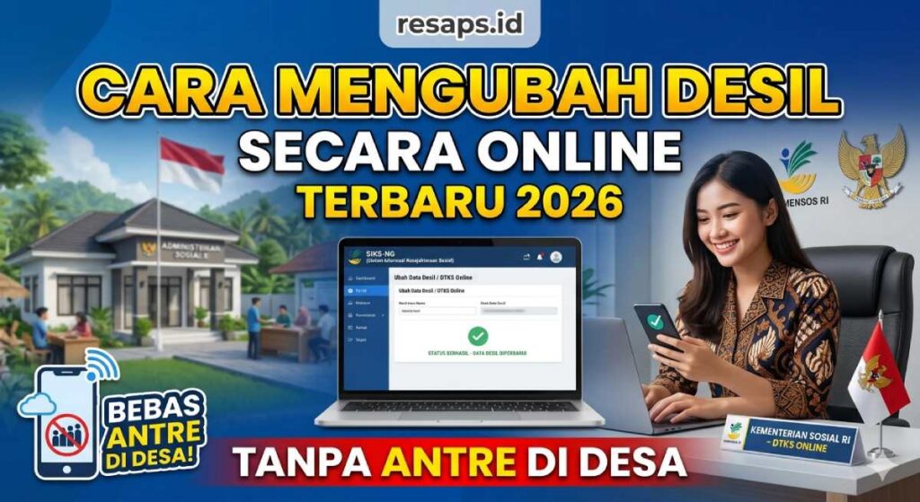 Cara Mengubah Desil Secara Online Terbaru 2026 Tanpa Antre di Desa