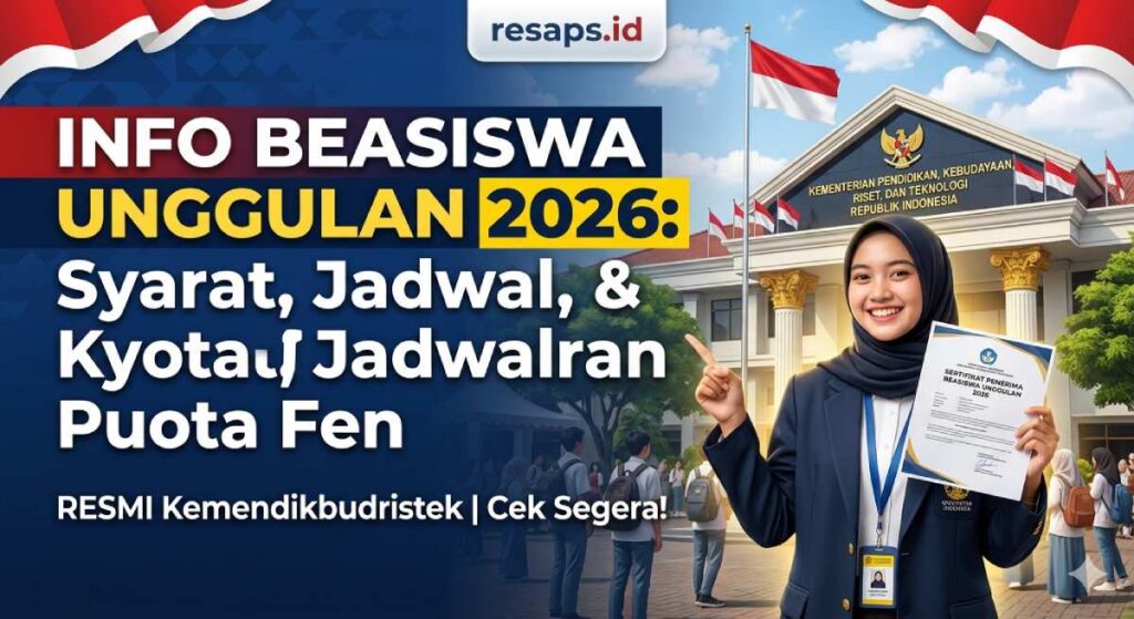 Info Beasiswa Unggulan 2026: Syarat, Jadwal, & Kuota Pendaftaran