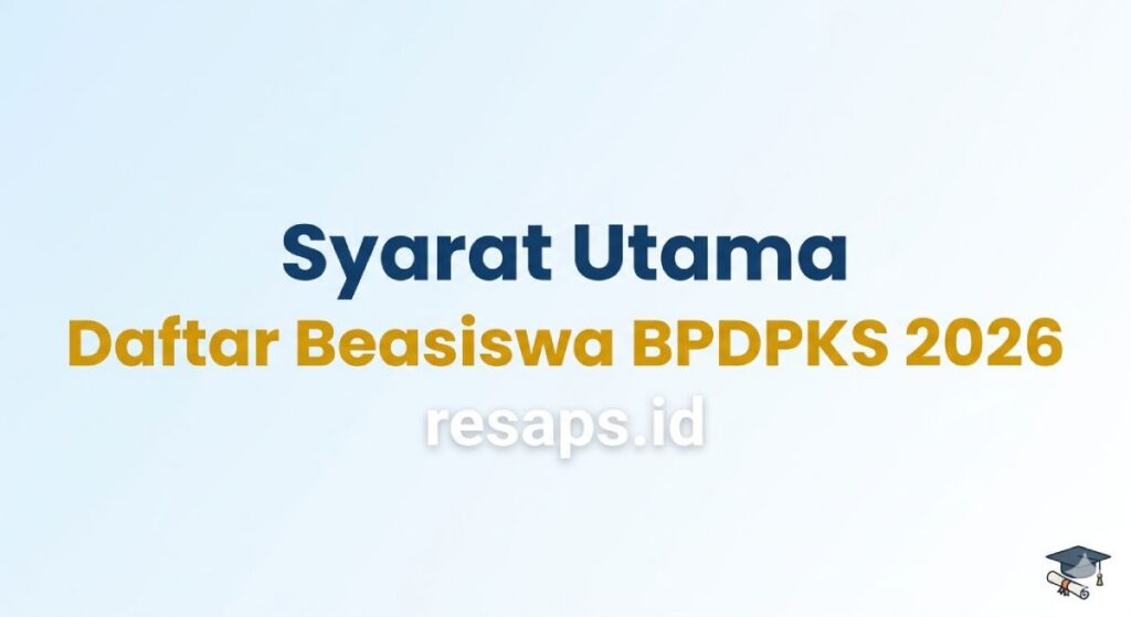 Jadwal & Cara Daftar Beasiswa SDM Sawit Terbaru 2026