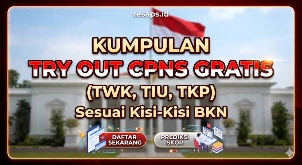 Kumpulan Try Out CPNS Gratis (TWK, TIU, TKP) Sesuai Kisi-Kisi BKN