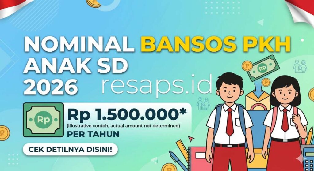 PKH Anak SD Dapat Berapa Tahun 2026? Cek Rincian Nominal & Syarat Cair