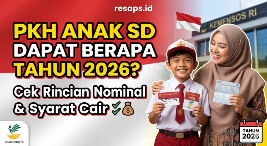 PKH Anak SD Dapat Berapa Tahun 2026? Cek Rincian Nominal & Syarat Cair