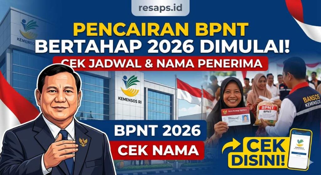 Pencairan BPNT Bertahap 2026 Dimulai! Cek Jadwal & Nama Penerima