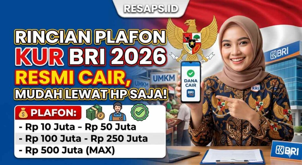 Rincian Plafon KUR BRI 2026 Resmi Cair Mudah Lewat HP Saja