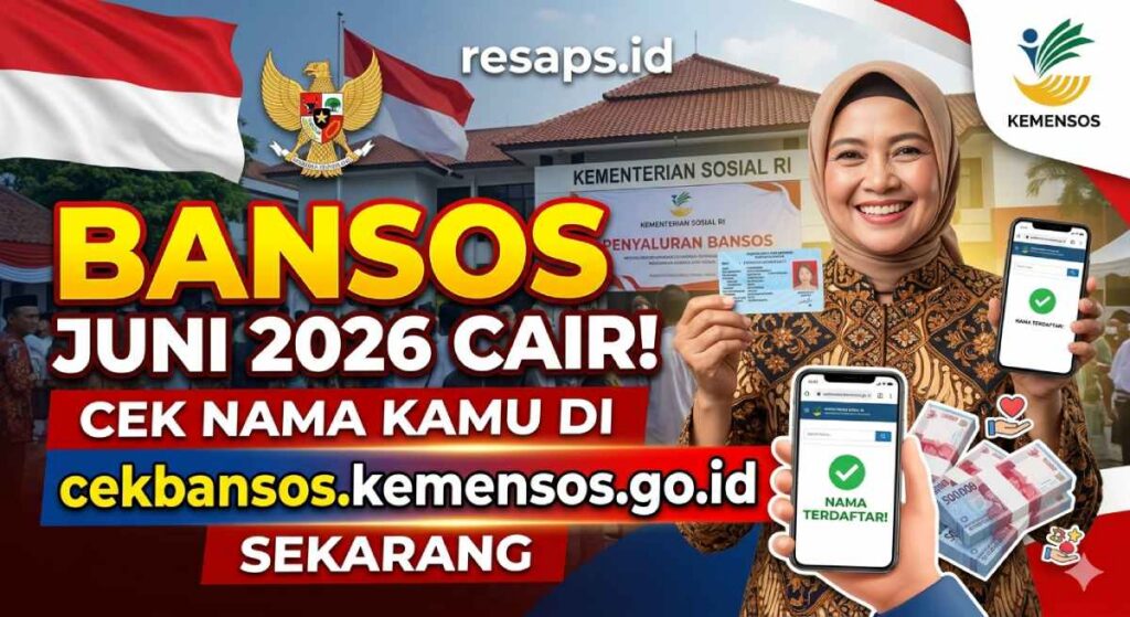Bansos Juni 2026 Cair! Cek Nama Kamu di cekbansos kemensos.go.id Sekarang