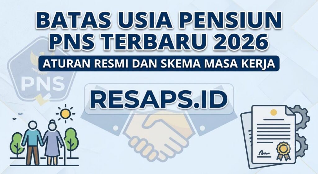 Batas Usia Pensiun PNS Terbaru 2026: Aturan Resmi dan Skema Masa Kerja