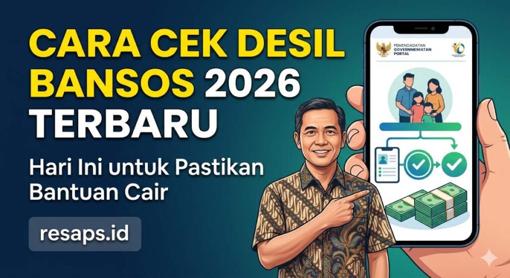 Cara Cek Desil Bansos 2026 Terbaru Hari Ini untuk Pastikan Bantuan Cair