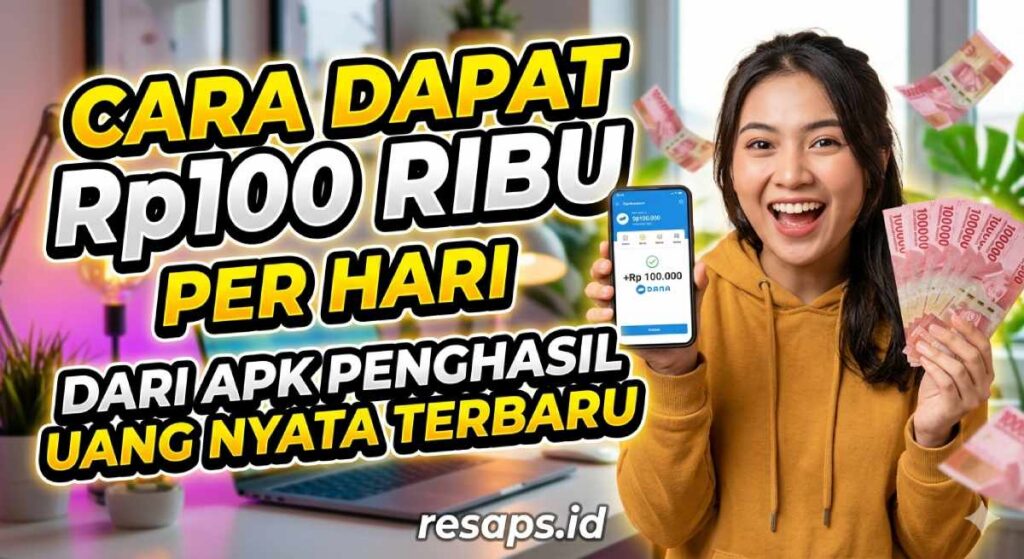 Cara Dapat Rp100 Ribu per Hari dari Apk Penghasil Uang Nyata Terbaru