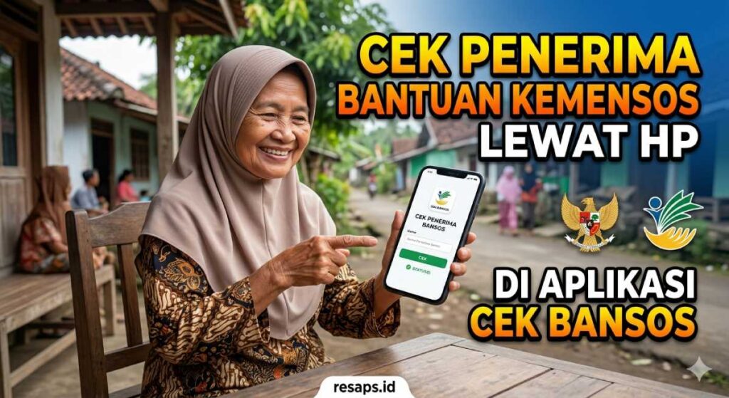 Cek Penerima Bantuan Kemensos Lewat HP di Aplikasi Cek Bansos