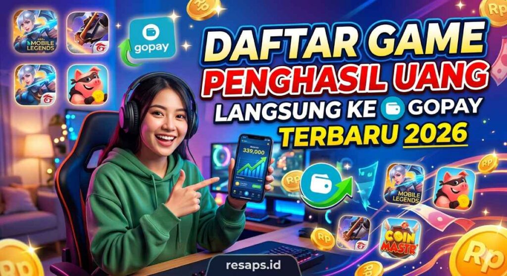 Daftar Game Penghasil Uang Langsung ke Gopay Terbaru 2026