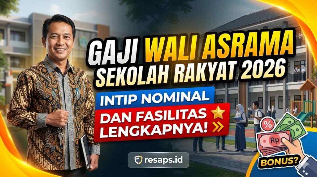 Gaji Wali Asrama Sekolah Rakyat 2026: Intip Nominal dan Fasilitas Lengkapnya