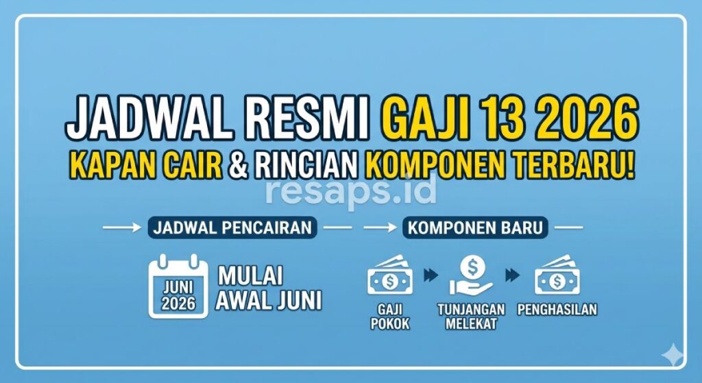 Jadwal Resmi Kapan Gaji 13 Cair Tahun 2026 dan Rincian Komponen Terbaru