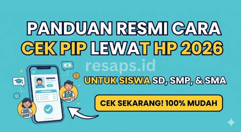 Panduan Resmi Cara Cek PIP Lewat HP 2026 untuk Siswa SD, SMP, dan SMA